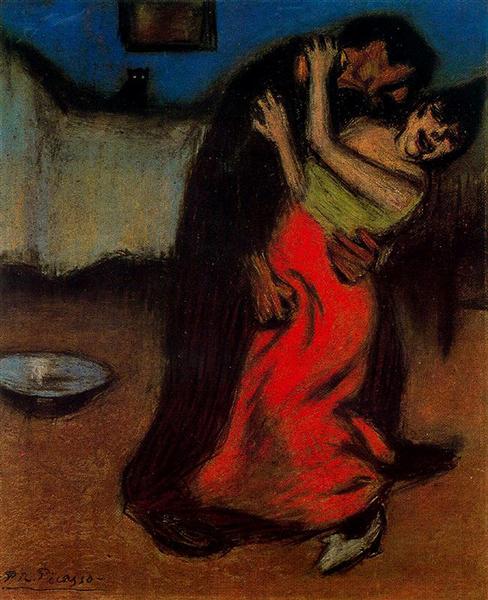Pablo Picasso Classical Oil Paintings The Brutal Embrace